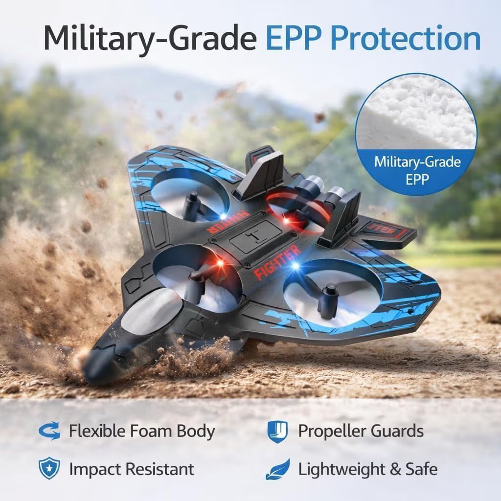 SafeSky Fighter Jet Drone – Powerful, Stable & Easy to Control