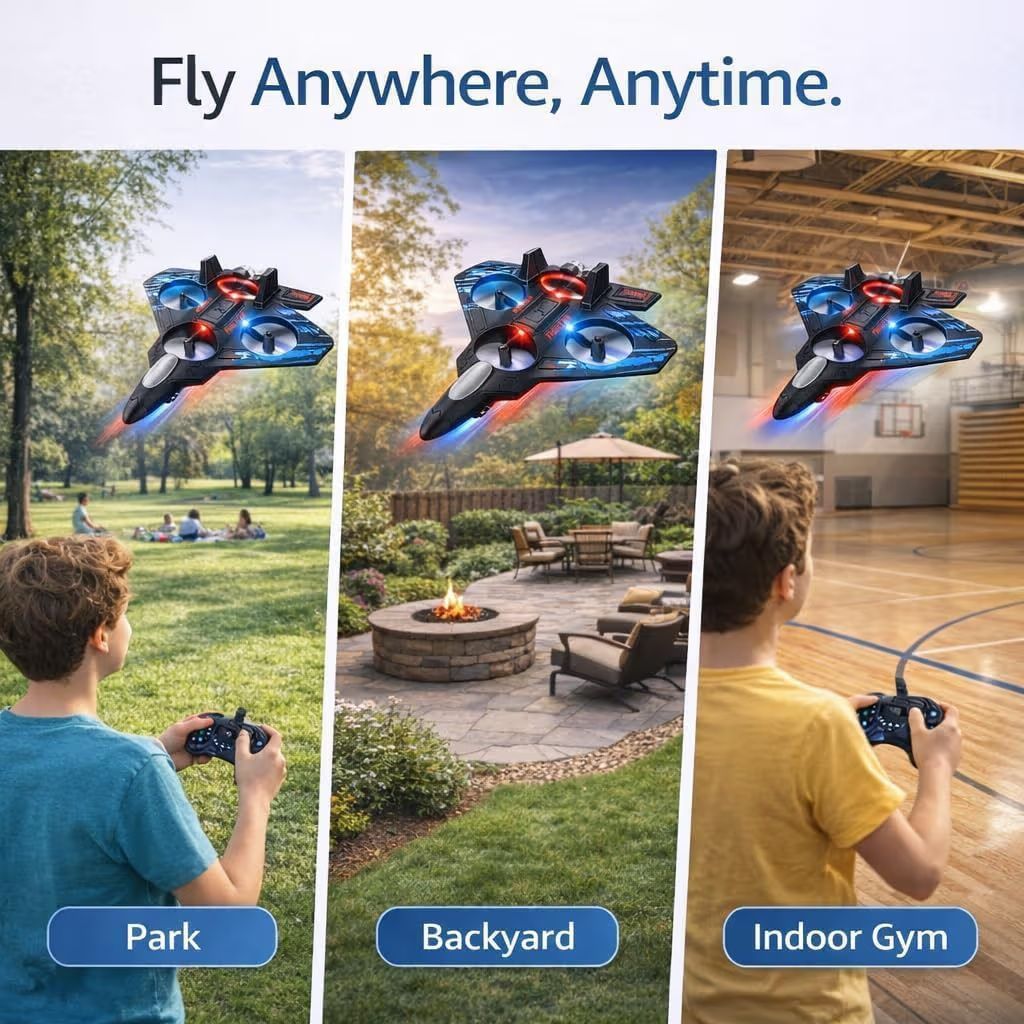 SafeSky Fighter Jet Drone – Powerful, Stable & Easy to Control