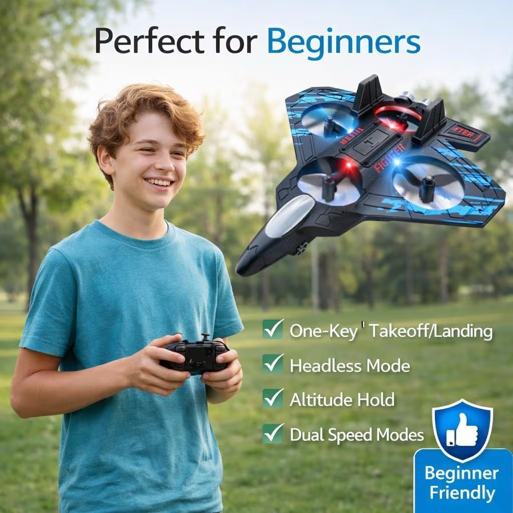 SafeSky Fighter Jet Drone – Powerful, Stable & Easy to Control